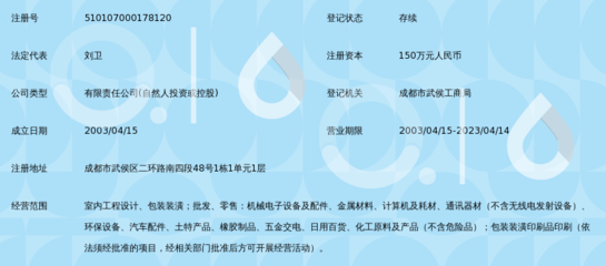 成都富港印务装潢包装有限责任公司